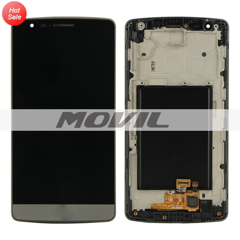 LG G3 mini D722 LCD Display with Touch Screen Digitizer Assembly + WhiteGrey Frame
